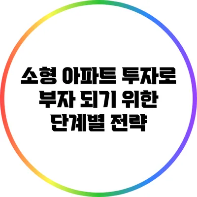소형 아파트 투자로 부자 되기 위한 단계별 전략