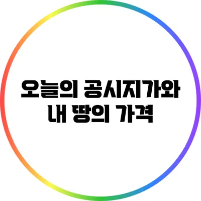 오늘의 공시지가와 내 땅의 가격