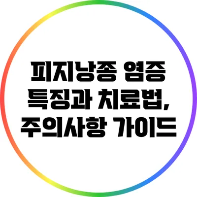 피지낭종 염증: 특징과 치료법, 주의사항 가이드